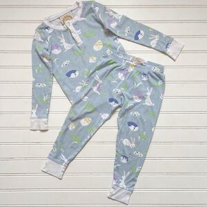 TBBC VGUC Pima Cotton Easter Bunny Pajama Set